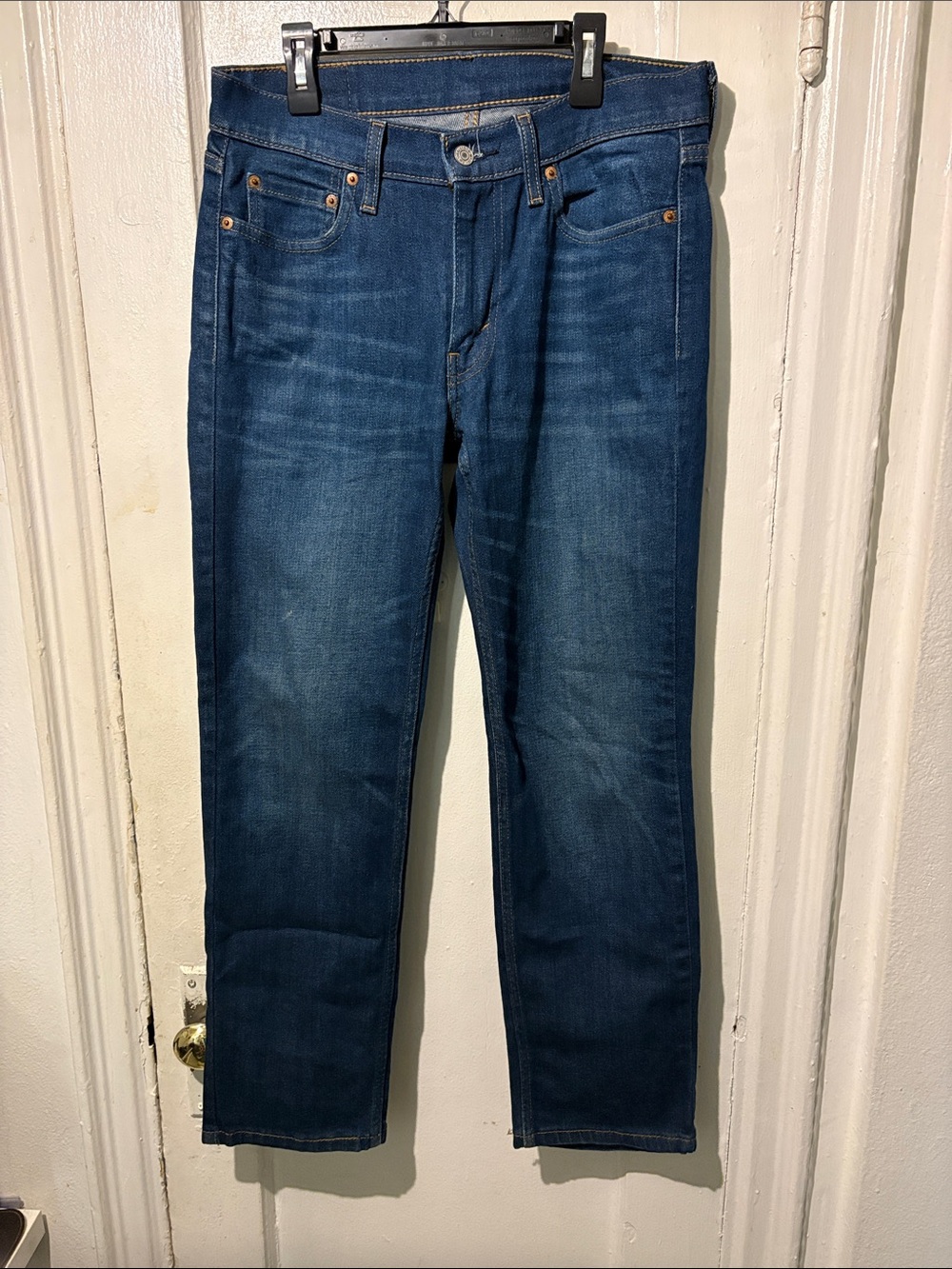 Levi's Straight Jeans in Deep Blue Denim